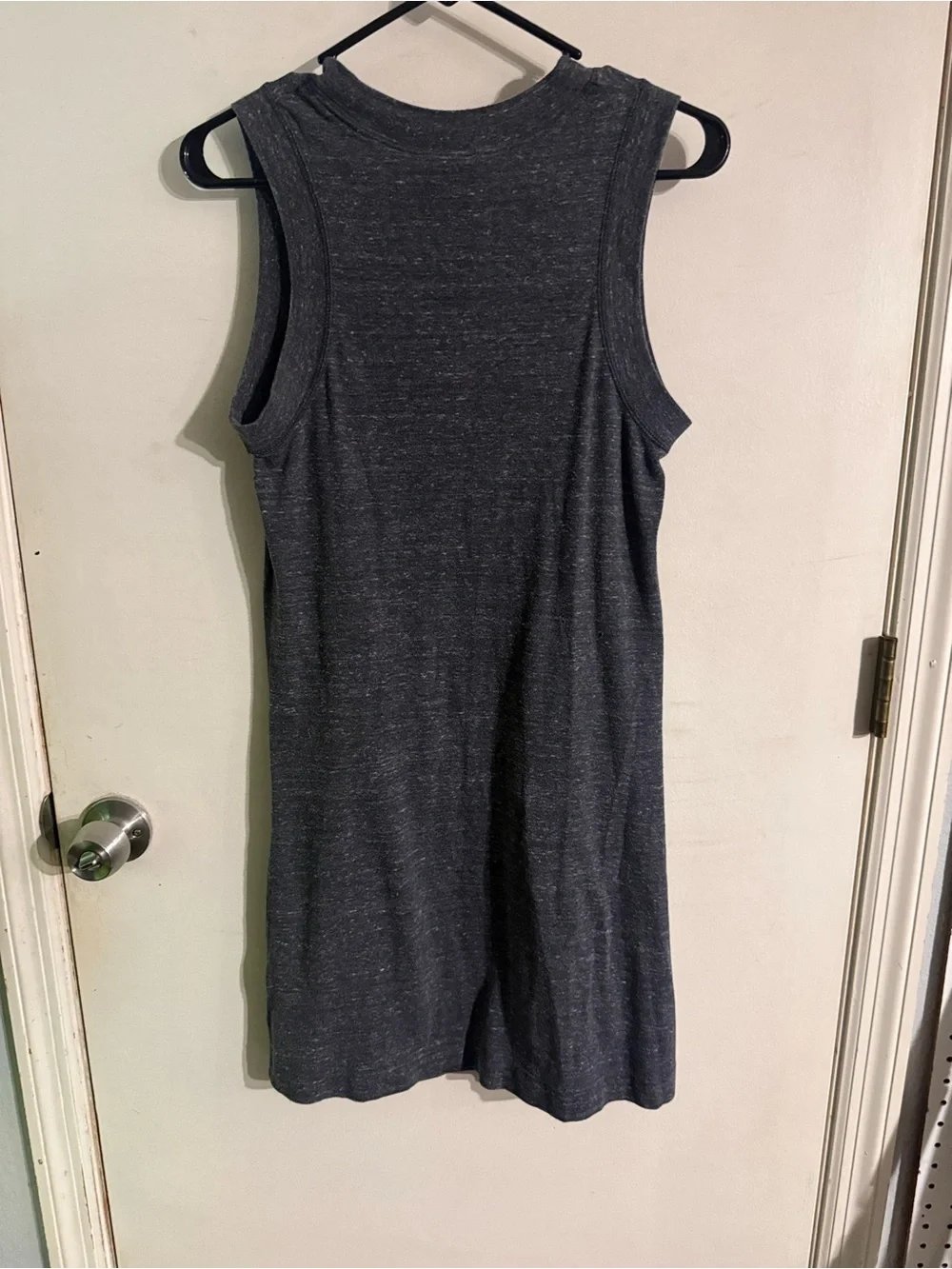 Nike Gray Sleeveless Hoodie Dress with White Logo